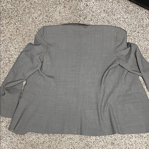 Judith and Charles single button Women's Gray Blazer - Picture 10 of 11